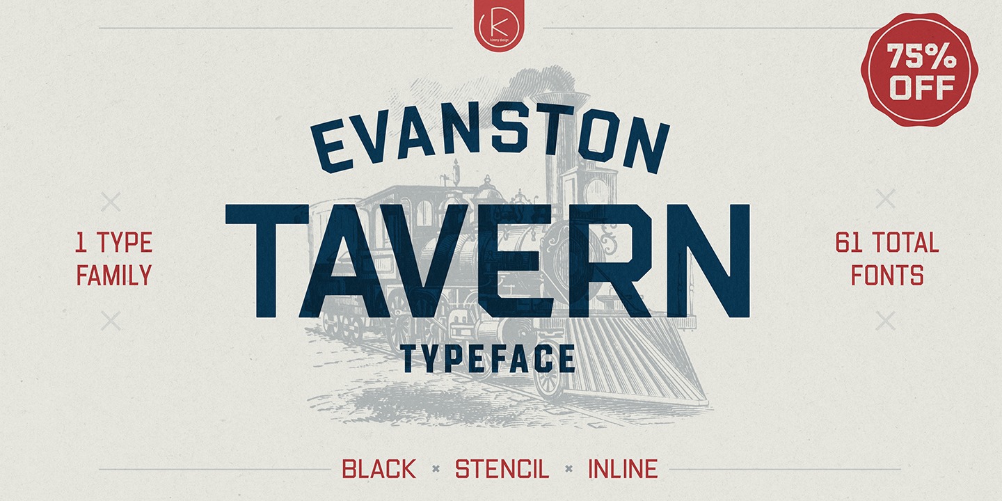 Evanston Tavern 1846 Font preview